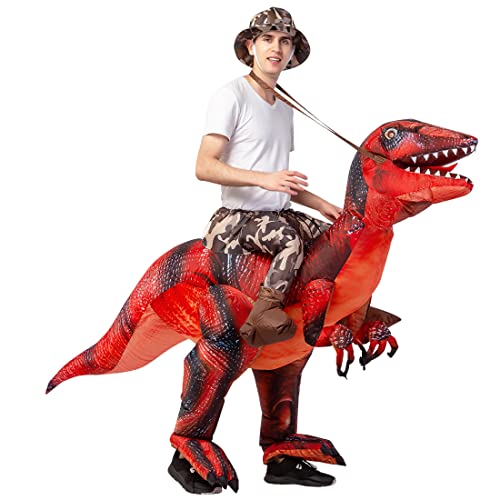 Goosh Inflatable Dinosaur Costume For Adult Halloween Costume Women Man 72Ft Funny Blow Up Costume For Halloween Party Cosplay #TOP1