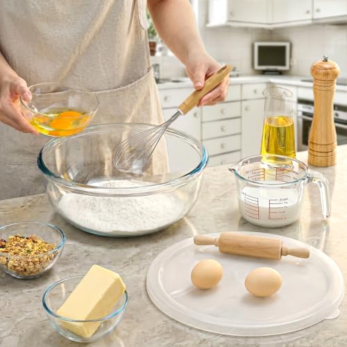 Tazón de Vidrio Borosilicato 6 QT con Tapa Ventilada miniatura 4