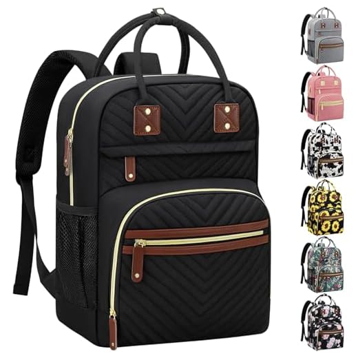 Diaper Bag Backpack for Women Large Capacity with Insulated Pockets Multifunctional Diaper Bags For Baby Girl Boy Waterproof Baby Bags For Mama Maternity Travel Bag Black