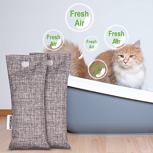 Newbea Bamboo Charcoal Air Purifying Bag 12 Pack 65G Each, Charcoal Bags Odor Absorber, Shoe Deodorizer, Activated Charcoal Odor Absorber For Shoes, Home, Closet, Pet #TOP5