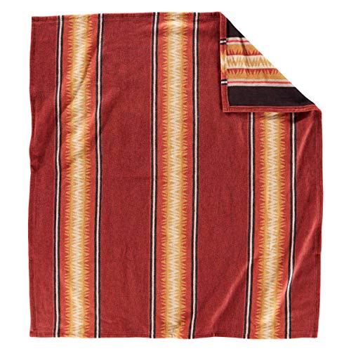 Pendleton Cotton/Acrylic Throw Gift Pack Thunder Basket Red One Size #TOP6
