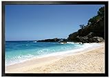 1art1 Playas Cerdeña, Cielo Azul Profundo Y Mar Turquesa Felpudo Alfombra 70x50 cm