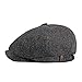 YFZCLYZAXET Gorro Cálido Boina Boinas Unisex Repartidor De Periódicos para Otoño E Invierno Plaid Driving Caps-Black_56-60_Cm
