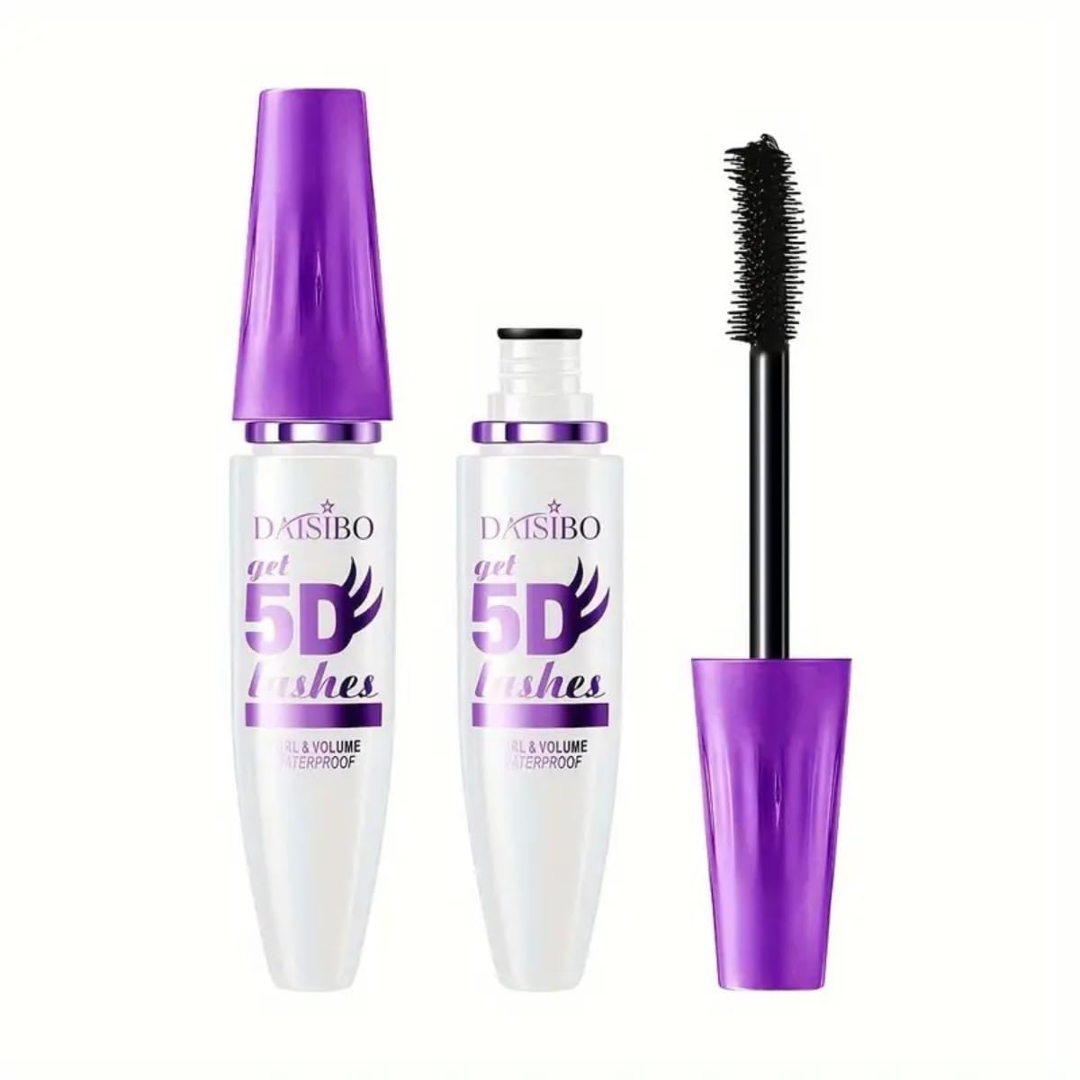 IAantic easy solution Ultra-Volumizing 5D Mascara - Waterproof, Clump-Free, Long-Lasting for 24 Hours, Black, Enhances Lash Definition & Thickness, Smudge-Proof