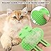 4 PCS Cat Self Groomer, Silicone Cat Brush Combs, Soft Cat Face Scratcher Rubber Cat Massager for Indoor Cats, Cat Corner Scratcher, Cat Scratching Board Pet Supplies, Green and Yellow