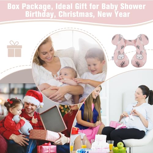 Image of vocheer Baby Travel Pillow(Upgraded), Head and Neck Support Pillow for Pushchair, Car Seat,Stroller, Bouncer, Cotton (White Bear)