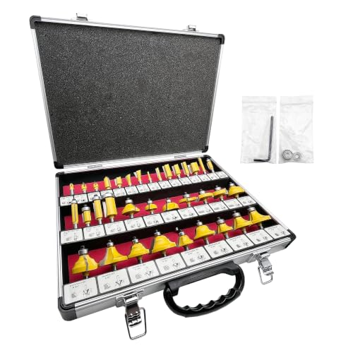 LU&MN 35-Piece Router Bit Set