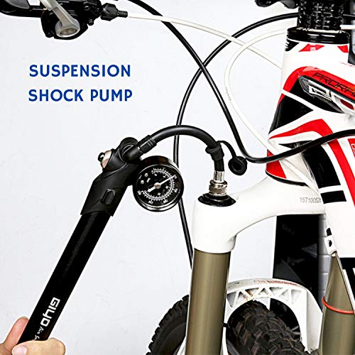 image for NH 2-in-1 Portable Air Shock & Tire Pump, Fork & Rear Suspension Gauge