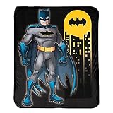 Northwest DC Batman Silk Touch Sherpa Throw Blanket – 40 x 50 Inch, Answer The Call Design – Batman Themed Gift for Fans