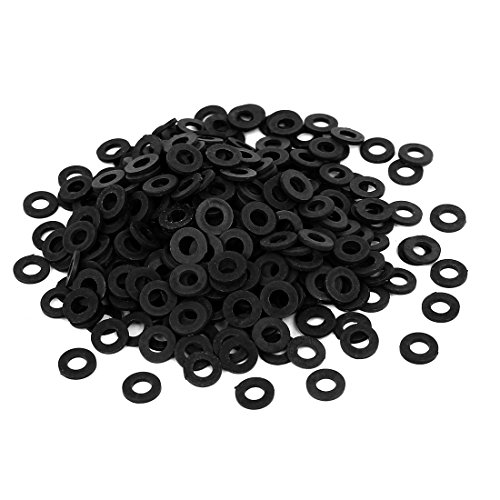 sourcingmap Nylon Flat Washers M4 8mm OD 4mm ID 1mm Thickness for Faucet Pipe Water Hose Pack of 400, 8mmx4mmx1mm