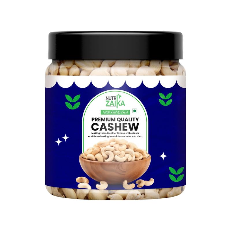 Image of NUTRIZAIKA Premium Whole Cashews /Natural Whole Kaju 500gm | Nutritious & Delicious | Rich in Protein, Magnesium & Phosphorus | Healthy Cashew Snack | Big Size Cashews