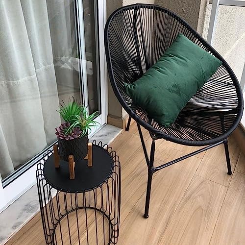 Cadeira Acapulco Preta Piscina Área Externa ou Interna Gourmet Luxo