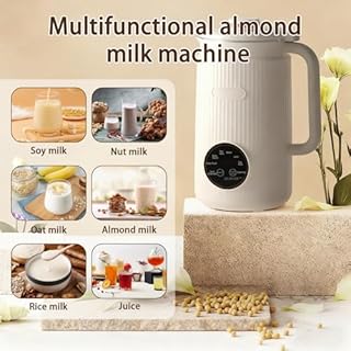 TECKZOON 1200 ml Nut Milk Maker, Nut & Soy Milk Machine with 10 Blades, 8 Smart Programs, Child Safety Auto Shut-Off & Self-Cleaning, Includes Recipes for DIY Plant-Based Milk