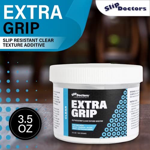 Slipdoctors Extra Grip Clear – Anti-Skid Additive For Outdoor And Indoor Surfaces Including Paint, Metal, Wood, Fiberglass, And Concrete – Anti-Slip, High Traction Additive For Paint And Coatings #TOP1