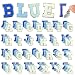 Self Adhesive Chenille Letters Patches 104PCS Blue Stick on Letter Patches Varsity Initial Patch Stickers for Clothes Bag Backpacks Hats Jackets DIY Crafts