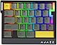 AJAZZ AK029 FPSゲーム専用 ラピッドトリガー ゲーミングキーボード 29キー配列 磁気スイッチ 8000Hzポーリングレート 128kHzスキャンレート 0.01mm RT精度 0.125ms超低遅延 アルミニウム合金プレート 5層消音構造 RGBバックライト カスタマイズ可能 マクロ 人間工学 Windows/MAC対応 かわいい (黒)