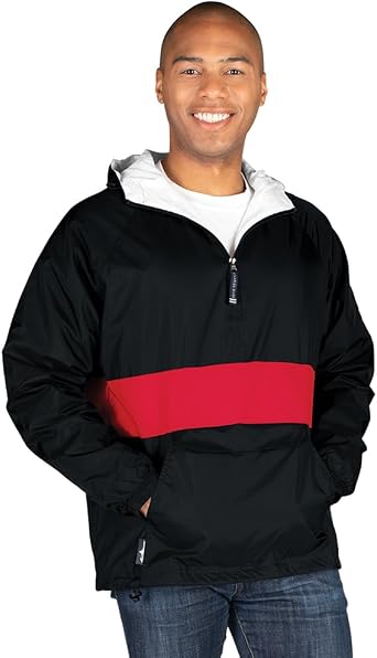 Charles River Apparel Wind & Water-Resistant Pullover Rain Jacket Reg/Ext Sizes