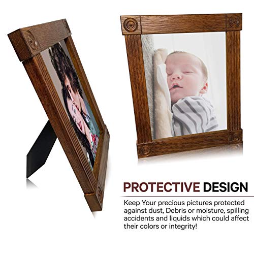 Image of 3.5x5 Picture Frames Glass Replacement 2Pcs Set 1.77mm Thick (3.5 inch x 5 inch)