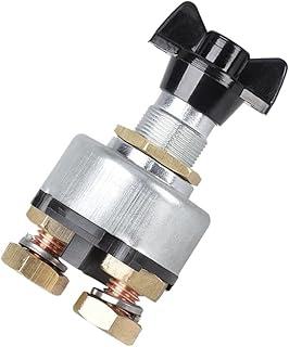 QZLIBEFUD Car Auto RV Fixed Handle Key Battery Isolator Rotary Kill Cut Off Switch 12v/24v 200A