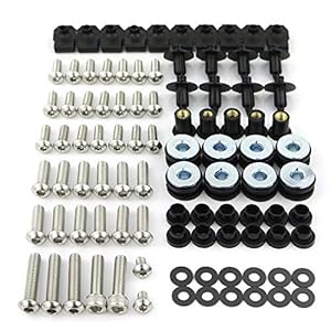 Xitomer Aftermarket Motorcycle Stainless Steel Fairing Bolts Kits, Fit For Yzf R6 2008 2009 2010 2011 2012 2013 2014 2015 2016, Mounting Kits, Bodywork Screws Washers/Nuts/Fastenings/Clips 6