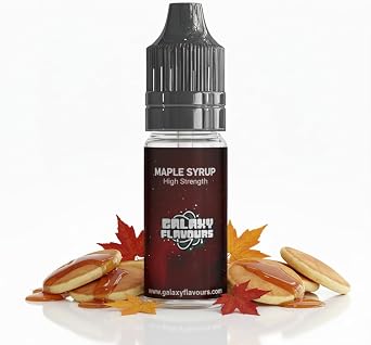 Maple Syrup Food Flavouring Drops 10ml - Premium Breakfast Extract for Professional Baking & Luxury Pancake Creation - High Strength Food Grade Concentrate by GALAXY FOOD FLAVOURS