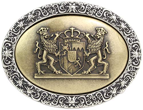 BELTINGER Gürtelschnalle Wappen Bayern 4,0 cm | Buckle Wechselschließe Gürtelschließe 40mm Massiv | Für die Tracht | bicolor s/g BELTINGER Gürtelschnalle Wappen Bayern 4,0 cm | Buckle Wechselschließe Gürtelschließe 40mm Massiv | Für die Tracht | bicolor s/g