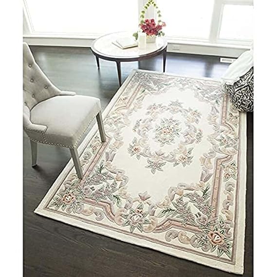 Image of OLEFIN Handmade Thick Woolen Anti Slip Carpet and Rugs for Living Room Bedroom Hall Dinning Room Kids Room