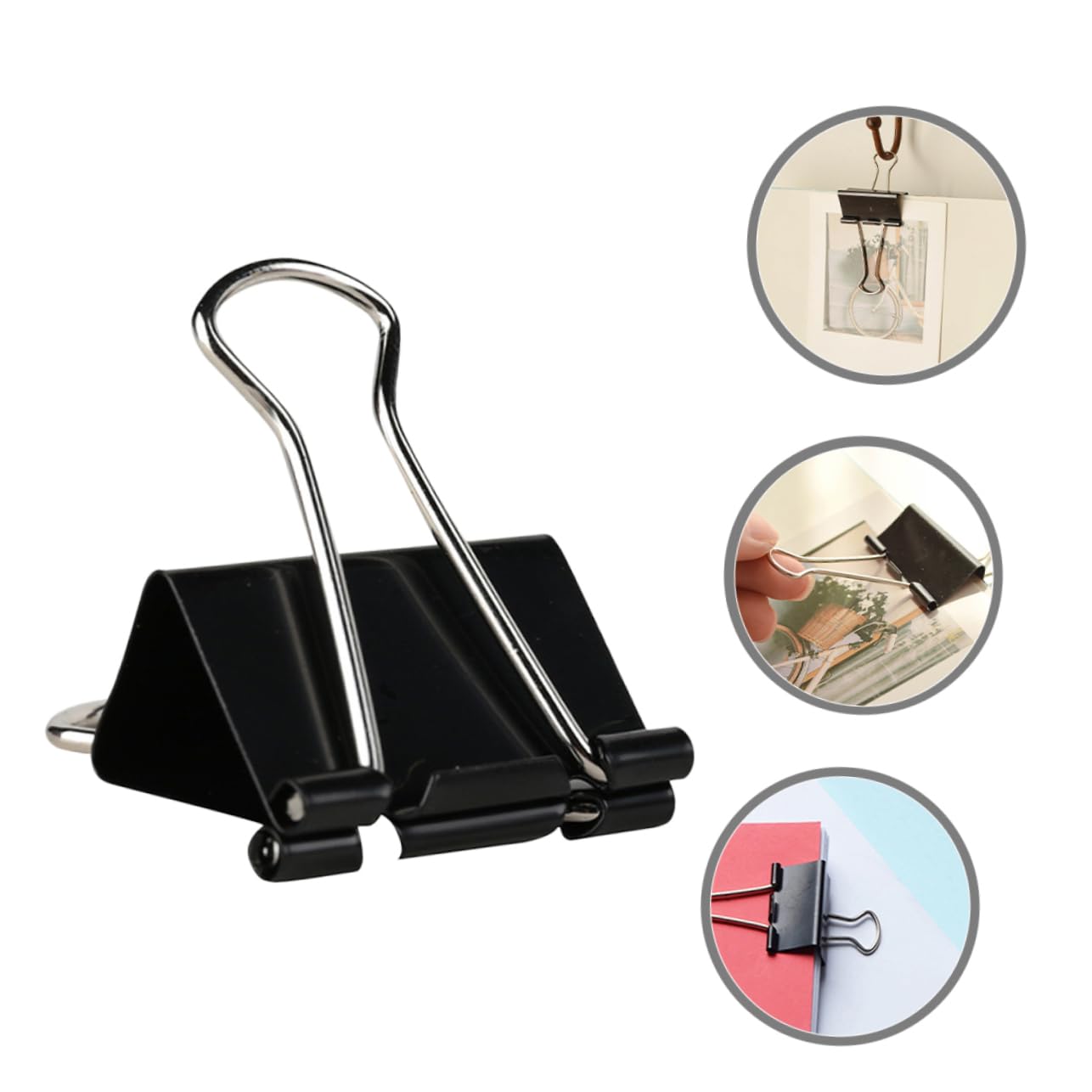 60pezzi Clip Per Documenti Medium Binder Clips Robuste e Professionali Per Ufficio Scuola e Organizzazione Di Documenti Per Chiudere Sacchetti e Tenere Ordine e Appunti