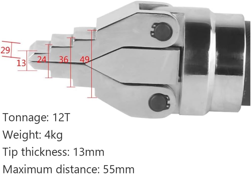 12T Portable Hydraulic Flange Spreader/Separator Split Expander Tool, 55mm Max Separation for Pipes, Valves & Industrial Maintenance​