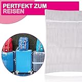 Bestlivings Wäschenetz XXL (4er Set / 50x70cm) - Wäschesack Kochfest - Wäschebeutel für Blusen, BH, Unterwäsche, Socken oder Feinwäsche - Füllmenge bis 3kg
