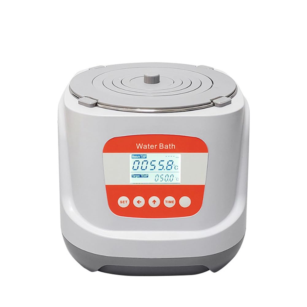Baño María Digital de Temperatura Constante con Temporizador para Evitar Quemaduras y Función de Secado para Leche Caliente y Agua Destilada. Enchufe de la UE.