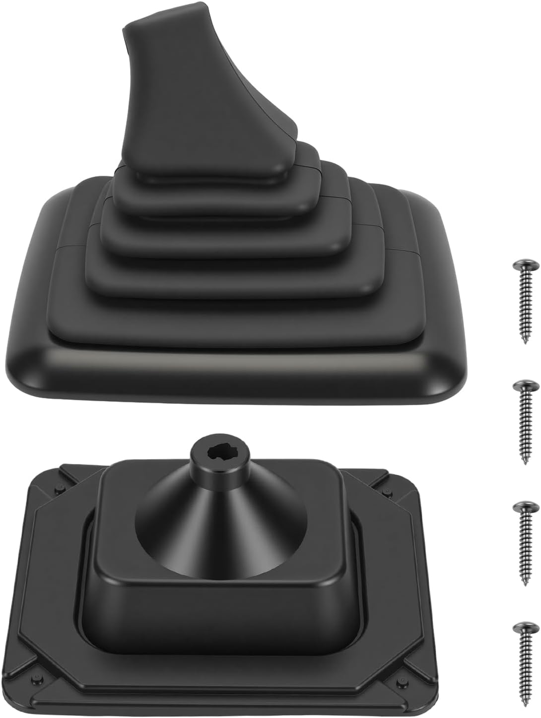 Manual Transmission Shifter Boot Replacement for Bronco 1990-1996 F150 1990-1996 F250 F350 1990-1997 Shifter Rubber Boot with Metal Bracket Replace F5TZ7277BA F5TZ-7277-BA