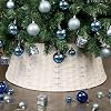 Blissun Christmas Tree Collar Plastic Rattan Xmas Tree Ring Round Farmhouse Christmas Tree Collar Christmas Tree Skirt for Artificial Christmas Trees Decoration White