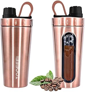 Toofeel Protein Shaker 530 ml Stainless Steel Shaker, Diet Shaker, Stainless Steel Protein Shaker, Body Nutrition Protein Shaker, Water Bottle Protein Shaker, Leak-Proof