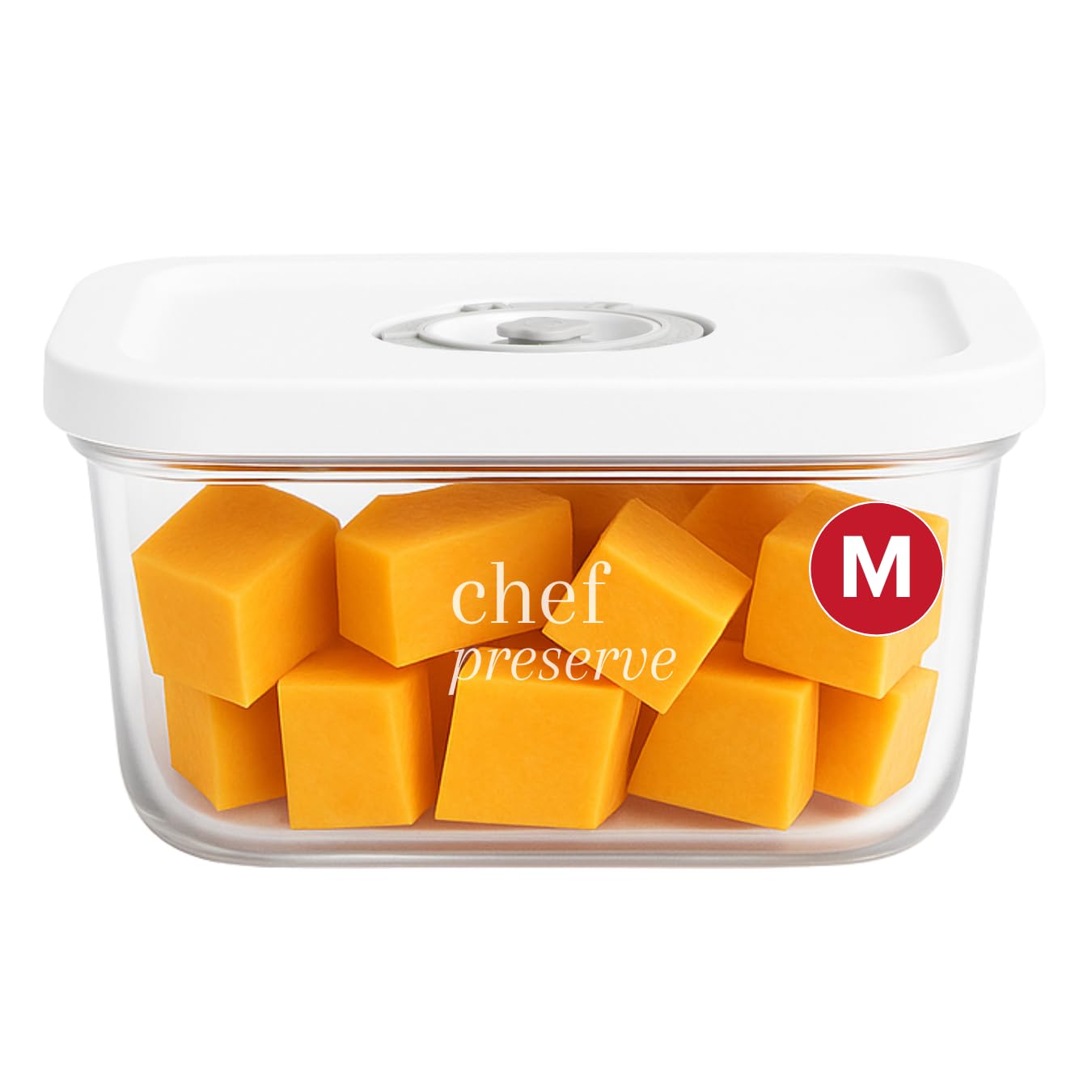 Amazon.com: Chef Preserve Medium Glass Vacuum Seal Container
