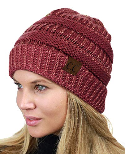 Image of Cambridge Select Thick Slouchy Knit Oversized Beanie Cap Hat