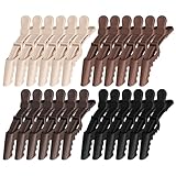 Ondder 24 Pack Alligator Hair Clips for Styling Sectioning Large Salon Pro Hair Clips for Barber Clips for Hair Coloring, Cutting, Sectioning Big Gator Clips Hair Styling Accessories for Women Men
