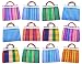 Small Mexican Tote Bags 7.5" by 7.5" - Assorted Colors - Set of 12