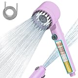 MEKO Alcachofa de Ducha con Filtro de 15 Pasos, Alcachofa Ducha Antical con Manguera de 1.5M, Filtro Ducha 3 +1 Modos de Rociado Cabezal de Ducha de Alta Presión