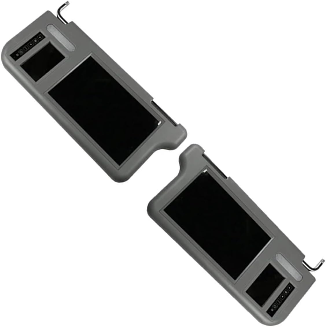 7 Inch Car Sunvisor Rear View Mirror LCD Monitor DVD/VCD/AV/TV Player Rear Camera(A Set)