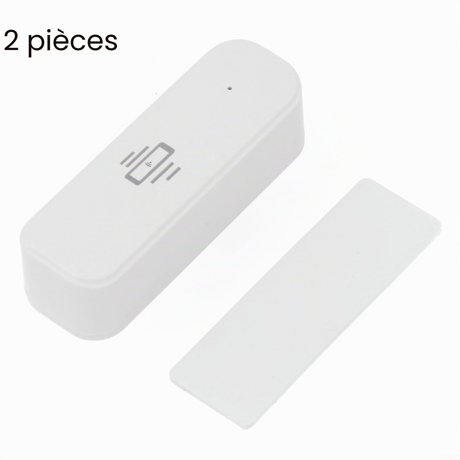 Lot de 4 capteurs de vibrations Wi-Fi avec alarme pour ZigBee - Détecteur de mouvement pour application Tuya/Smart Life - Surveillance en temps réel