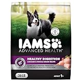 IAMS Advanced Health Healthy Digestion Adult Dry Dog Food with Real Chicken, 36 lb. Bag