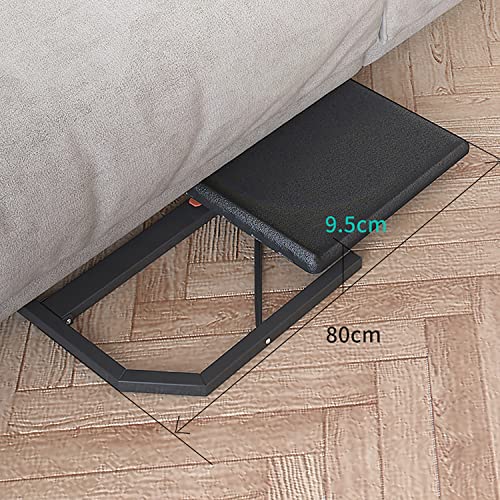 Image of Folding Laptop Table Black with Adjustable Height and Tilt Angle Portable Gaming Computer Desk Tablet Stand Tray Bedside Sofa Armchair Crafting Jigsaw