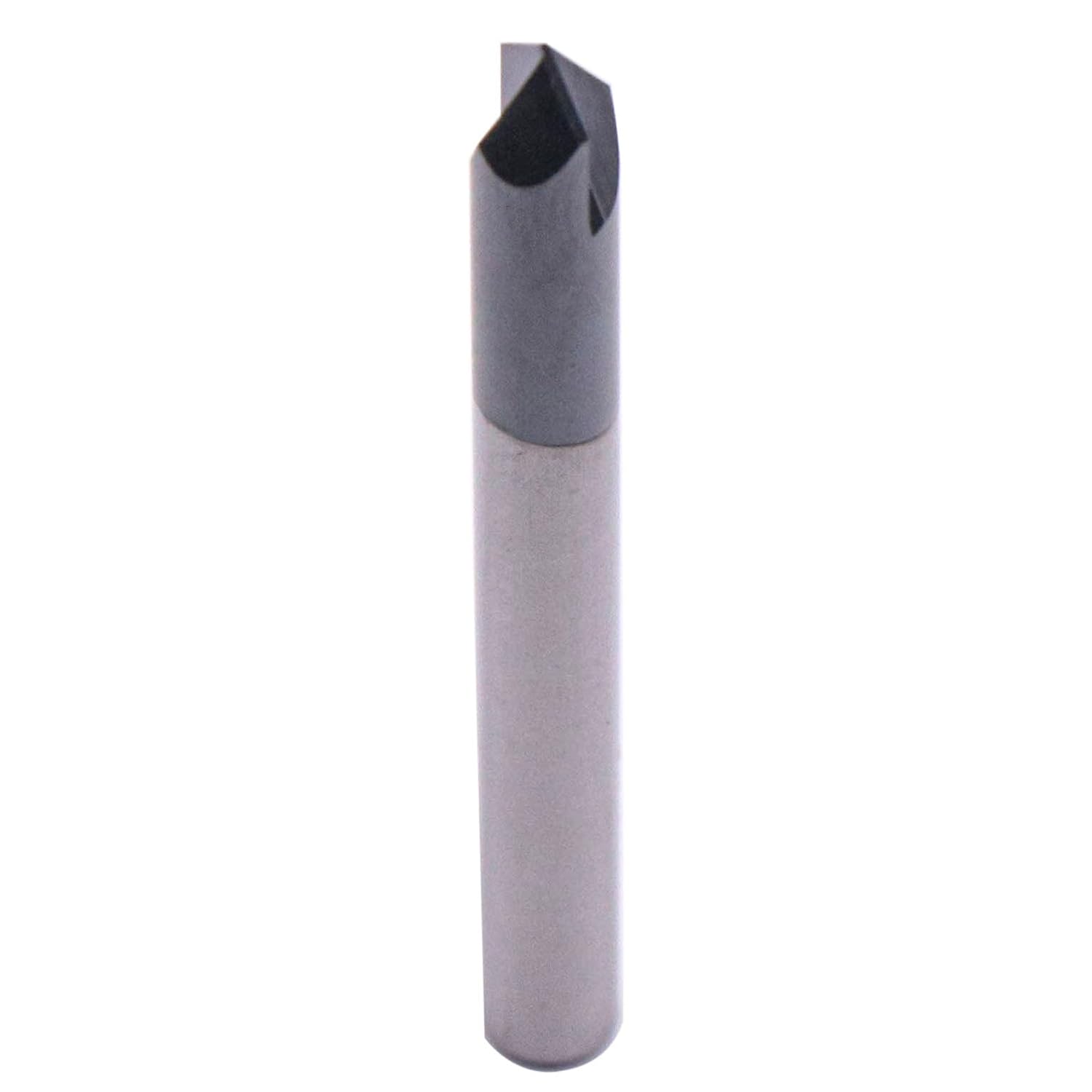 BestParts 5pcs High Performance Solid Carbide End Mill, Chamfer Mill - Single End - AlTiN Coated, 2 Flute, 90° Chamfer Angle, 3/16" Cutting Diameter, 3/16" Shank Diameter, 2" Overall Length