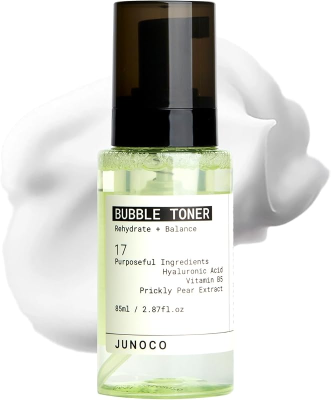 JUNO & Co. Tônico facial espumante com ácido hialurônico e vitamina B5, 85 mL