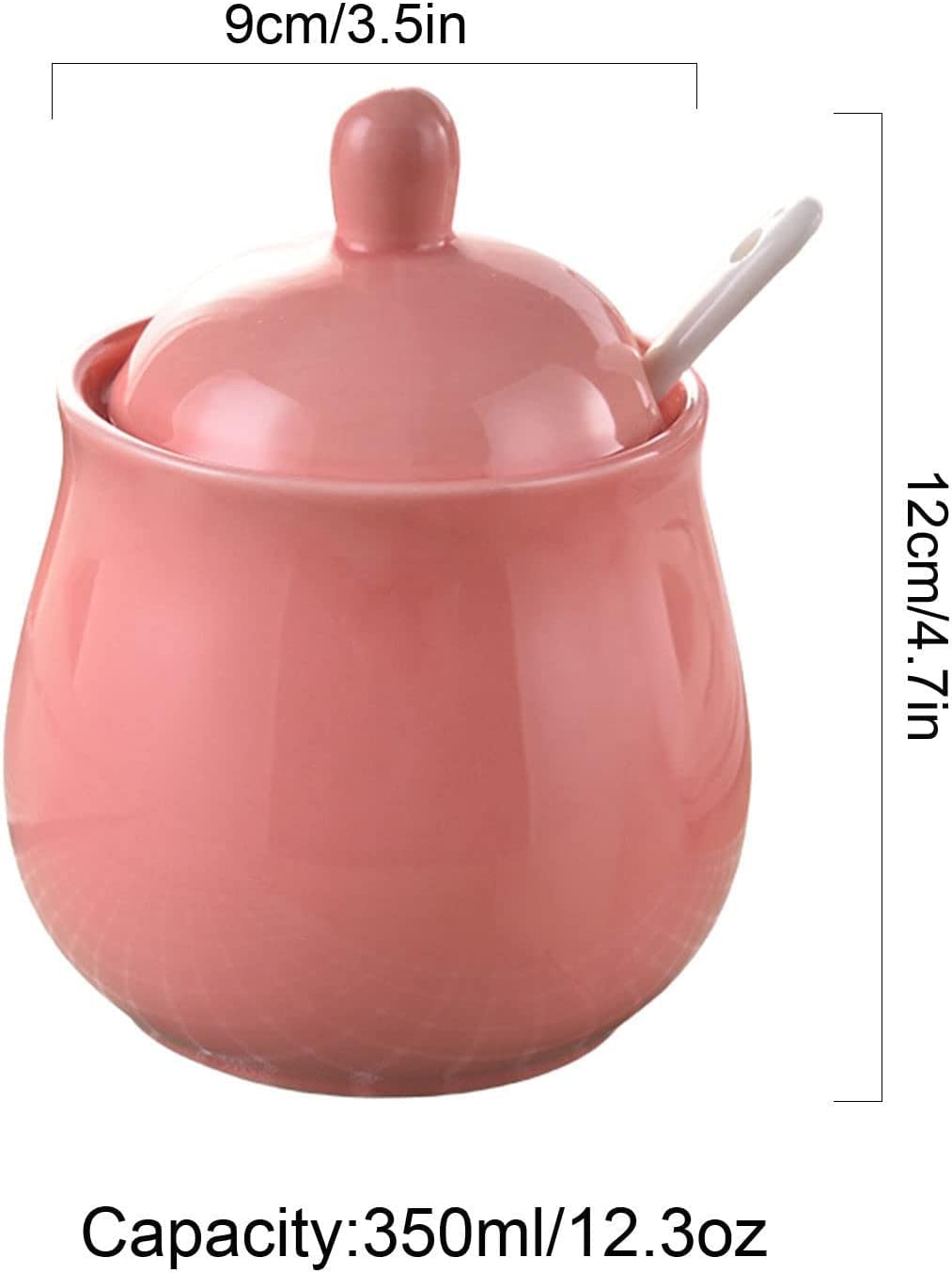 Sucrier avec couvercle et pot à lait, crème et ensembles, pot à sucre, décoration (rose, sucrier)