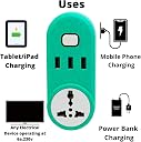 Exxelo (𝟓 𝐘𝐞𝐚𝐫 𝐖𝐚𝐫𝐫𝐚𝐧𝐭𝐲) 3-Pin Multi-Purpose Power Plug with 3 Fast-Charging USB Ports – Compact Wall Adapter for Home, Office, Travel – Universal Socket for Multiple Devices gallery image