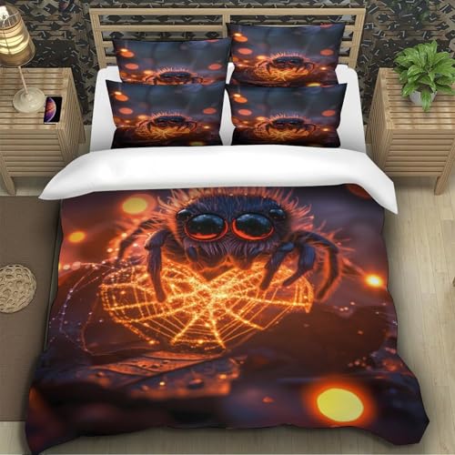 Housse de couette imprimé en 3D araignée d'Halloween premium - 5