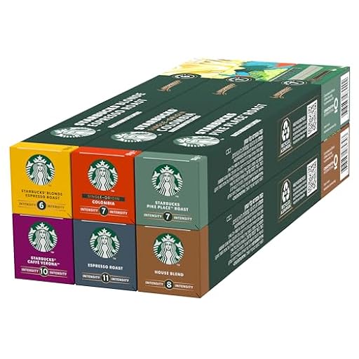 STARBUCKS Paquete Variado de Nespresso, Cápsulas de Café de Diferentes Intensidades 6 x 10 (60 Cápsulas) - Exclusivo de Amazon | Ya disponible en tu tienda friki favorita! En mundofriki.es!