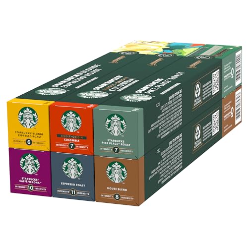 STARBUCKS Paquete Variado de Nespresso, Cápsulas de Café de